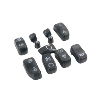 Kit de tapa de interruptor de control de crucero de radio negro 11 piezas para Harley Touring 2014-2018 SU - Imagen 1 de 6