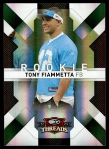 Tony Fiammetta 2009 Donruss Threads Retail Green RC /100 #195 Rookie Card - Picture 1 of 2