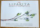 Etiquettes Vin Usa Liparita Chardonnay  Napa Valley Liparita Cellars Wine Labels