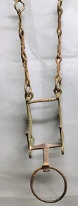 Vintage Tuareg Horse Mouth Ring Bit Hand Made Brass and Iron 21 in X 3.5 - Picture 1 of 11