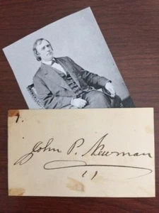 FROM DAN TO BEERSHEBA JOHN P. NEWMAN SIGNED CARD BISHOP, U.S. GRANT'S FUNERAL  - Picture 1 of 1