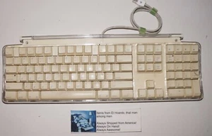 Apple pro keyboard 2002 white with case usb cord tested works M7803 - Bild 1 von 3