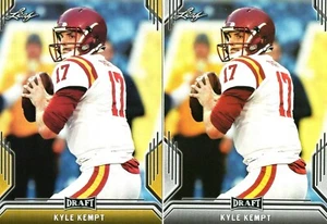 (2) KYLE KEMPT 2019 LEAF DRAFT "1ST EVER PRINTED" "GOLD" ROOKIE CARD LOT - Picture 1 of 3