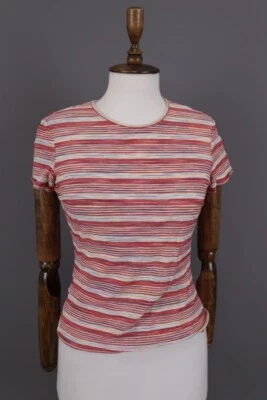 Camiseta Missoni Multicolor Rayas Manga Corta Verano Top Foto 1 de 4