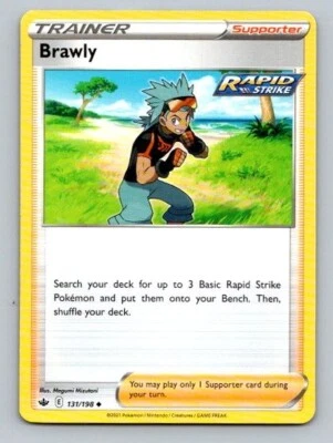 2021 Pokemon Card Chilling Reign Brawly 131/198 - Image 1 of 2