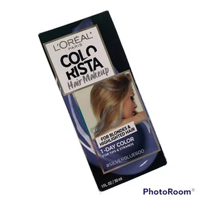 L'Oreal Paris Colo Rista Hair Makeup 1-Day Color SILVERBLUE600 1 oz. - Picture 1 of 8