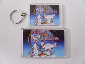 PINKY AND THE BRAIN Keyring or Fridge Magnet = ideal gift idea !!!!!!!!! - Picture 1 of 1