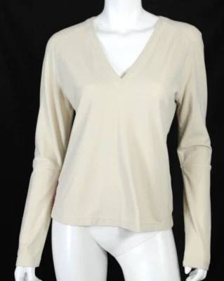 Camiseta deportiva de rendimiento de lana beige suero de leche PRADA SPORT L Foto 1 de 4