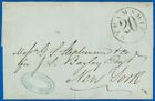 Datelined NOV 25, 1860 FLS, TRINIDAD -NY via La Havane, cercle « STEAMSHIP 20 » 30 mm !