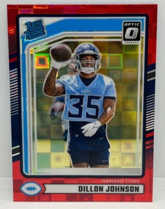 DILLON JOHNSON 2024 Donruss Optic Preview Rated Rookie RED PANDORA PRIZM #399 - Picture 1 of 2