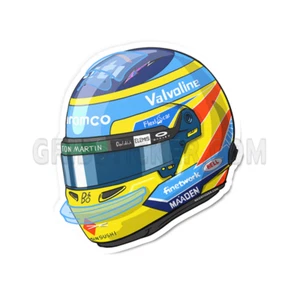 Fernando Alonso 14 Aston Martin Helmet - Picture 1 of 4