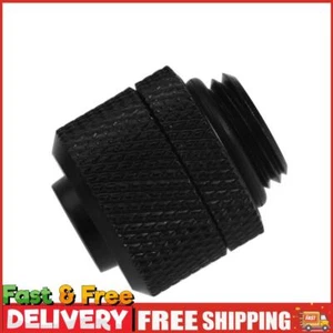 G1/4 External Thread for 9.5X12.7mm Soft Tube Computer Water Cooling Black ~ - Afbeelding 1 van 10