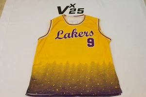 NEW Men's LA Lakers Bronny James Jr. Mesh Gold Custom Jersey Size Large - Picture 1 of 6