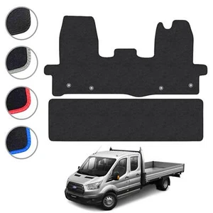 Floor Mats for Ford Transit Tipper 2014+ Tailored Carpet Colour Trim Van Mat Set - Picture 1 of 37