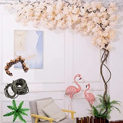 Artificial Cherry Blossom Tree Home Decor Decor Indoor Outdoor Home Office Party - Image 1 of 2