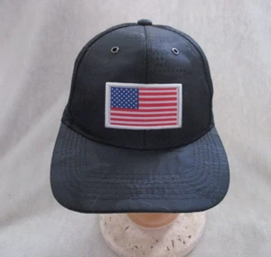 EZCAP USA Flag Cap One Size, Hook and Loop, Black Camo Design, Preowned, VGC - Picture 1 of 7