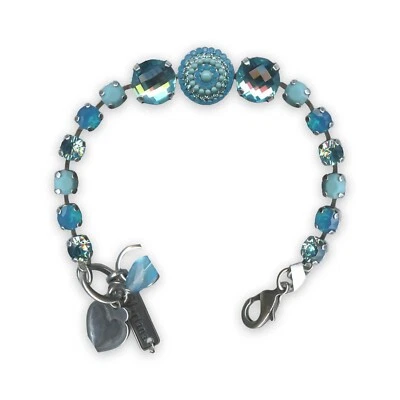 Pulsera de Mariana Zambezi Coll. Preciosa aguamarina, ópalo azul caribeño y... Foto 1 de 3
