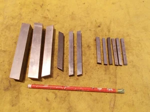 12 pc LOT of MIXED HSS LATHE METAL SHAPER AND PLANER TOOL BITS Mo Max Sandvik - Picture 1 of 3
