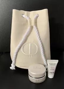 DIOR Capture Totale 3 PC Mini Travel Drawstring Bag + C.E.L.L Energy + Le Serum - Picture 1 of 2