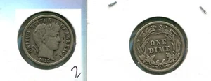 1913 S BARBER SILVER DIME TYPE COIN FINE 2013T - Picture 1 of 1