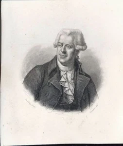 RITRATTO STAMPA SU CARTONCINO DROLLING PINX FRANCOIS DEL CM 12 X 14 - Bild 1 von 1
