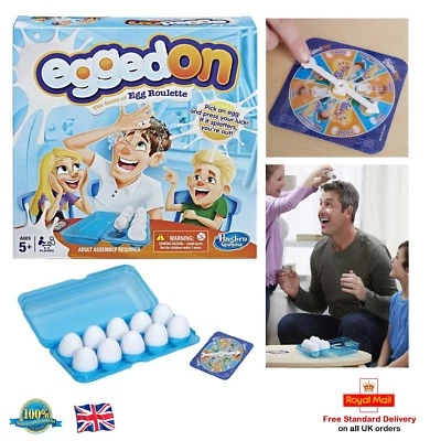 Original Hasbro EGGED ON Family Game Girls Boys Gift Present Toy Sleep Over Game - Image 1 of 4