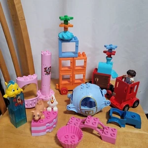 Lego DUPLO Bulk Lot 3+ lbs 125+ Pcs Trucks Animals People Windows Blocks Numbers - Picture 1 of 8