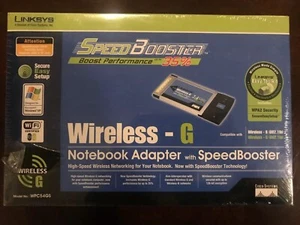 ADAPTADOR PORTÁTIL LINKSYS WPC54GS SPEED BOOSTER INALÁMBRICO-G - ¡¡NUEVO SELLADO!!! - Imagen 1 de 2