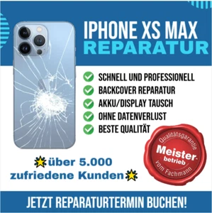 iPhone XS Max Backcover Reparatur LASERTECHNIK Rückseite Glas Akkudeckel - Bild 1 von 11