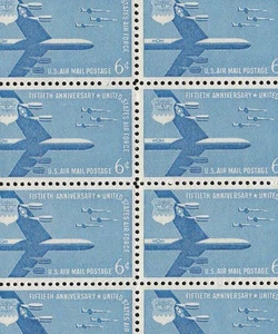 SCOTT C49 AIR FORCE ANNIVERSARY 6 CENT M NH FULL SHEET OF 50 - Picture 1 of 1