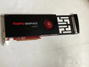 AMD FirePro V5900 2GB Dual DisplayPort PCIe Graphics Card 5DRVJ - Picture 1 of 4