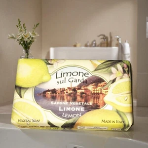 Limone sul Garda Sapone Vegetale Soap Made in Italy 200gm 7oz (Lemon scent) - Picture 1 of 6