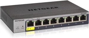 Netgear GS108T v3 Managed L2 Gigabit Ethernet (10/100/1000) Grau (GS108T-300PES) - Bild 1 von 6