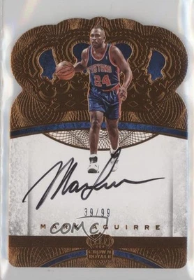 2016-17 Panini Preferred Crown Royale /99 Mark Aguirre #175 Auto - Image 1 of 2