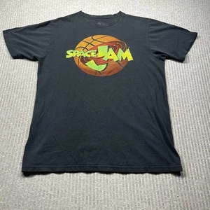 Space Jam Black Graphic T-Shirt Basketball Men's Large - Picture 1 of 6