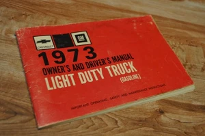 Original 1973 Chevrolet GMC Light Duty Truck Owner’s Driver’s Manual - Picture 1 of 1