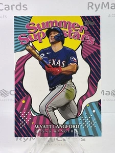 Wyatt Langford 2025 Topps Series 2 Summer Superstars #SS-50 Texas Rangers - Picture 1 of 2