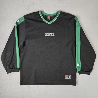ВИНТАЖНЫЙ Boston Celtics разминка Джерси мужской большой зеленый черный Nike толстовка - Изображение 1 из 4