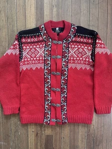 Cardigan maglione donna maglia lana chiusura isola fiera nordica moda fiordo Norvegia S - Foto 1 di 7
