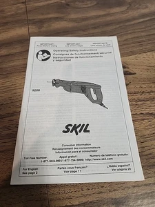 Skil 9200 Manual - Picture 1 of 2