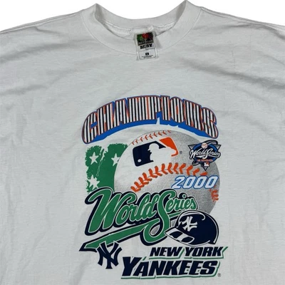 Camiseta blanca vintage de los New York Yankees MLB World Series Champions 2000 para hombre XL Foto 1 de 4