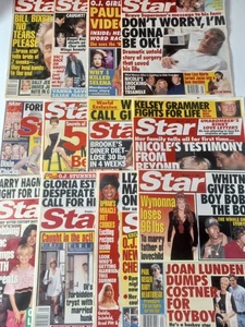 STAR Magazine Tabloid Set/Lot of 12 (1993-1999) NICE! Selena Gloria OJ Cher - Picture 1 of 1