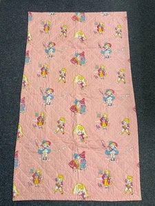 Vintage Nursery Rhyme Baby Blanket Pretty Hand Made 31”X52” de - Picture 1 of 5