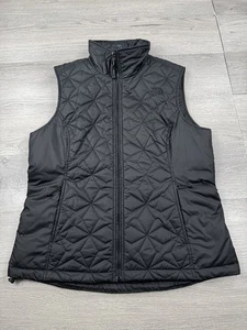 The North Face Vest Womens L Black Puffer Full Zip Quilted Jacket Outdoor - Picture 1 of 10