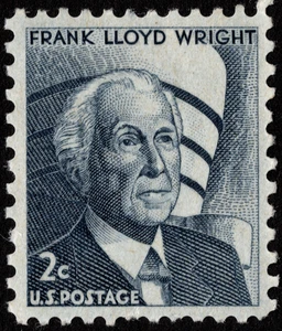 US Stamp Scott # 1280 Mint NH 2 Cents Dark Gray Blue Frank Lloyd Wright Portrait - Picture 1 of 1