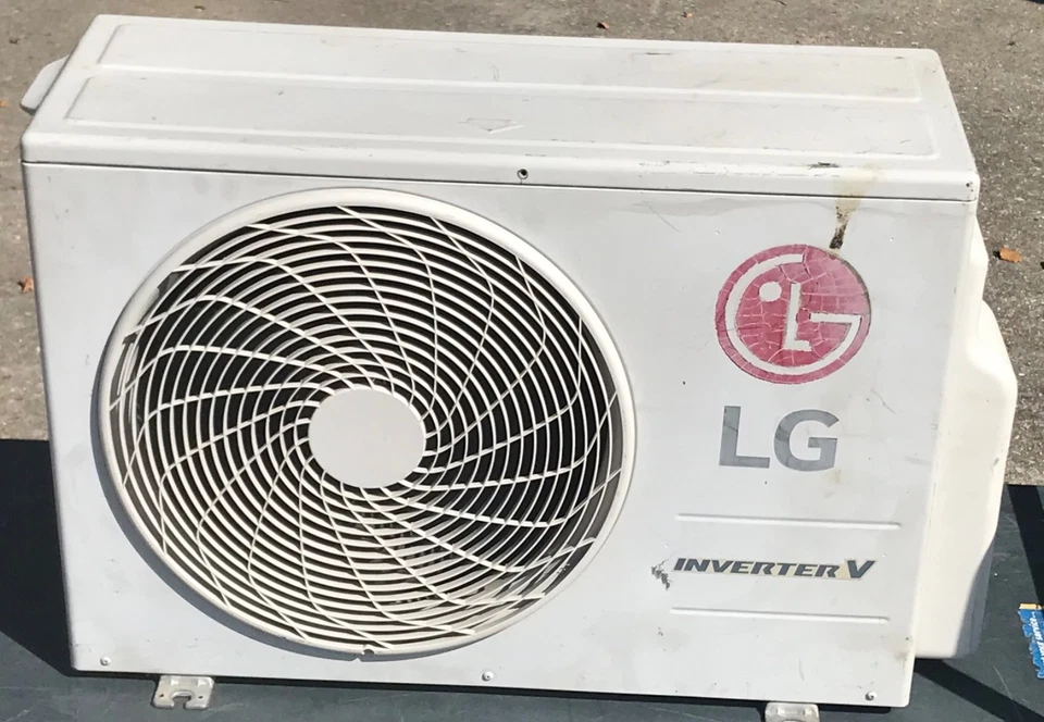 LG LSU120HSV4 Outdoor Smart Inverter V Mini-Split Heat Pump Untested - Image 1 of 4