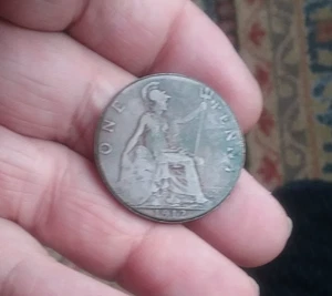 Penny with two Tails, an amusing trick coin made, each side being the reverse - Picture 1 of 4