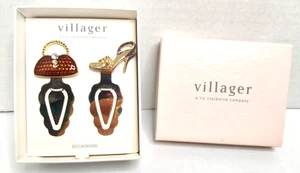 Liz Claiborne Company Villager Jeweled Gold Tone New Bookmarks - Picture 1 of 5