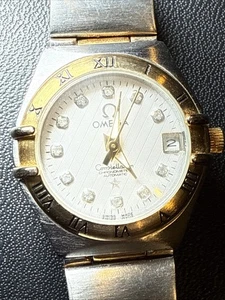 Omega Constellation Vintage Oro Rosa 18K Acciaio Quadrante Diamante Bianco Funzionante - Foto 1 di 24