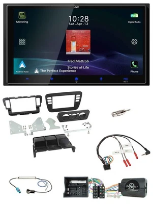 JVC USB Bluetooth 2DIN DAB Lenkrad Autoradio für Seat Mii 17-19 Skoda CitiGo sch - Bild 1 von 4